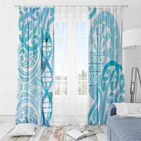 New Zealand Darts Window Curtain Aotearoa Maori Its In My DNA White - Polynesian Pride