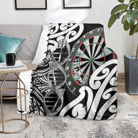 New Zealand Darts Blanket Aotearoa Maori Its In My DNA Black - Polynesian Pride