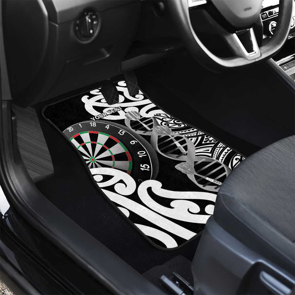 New Zealand Darts Car Mats Aotearoa Maori Its In My DNA Black - Polynesian Pride