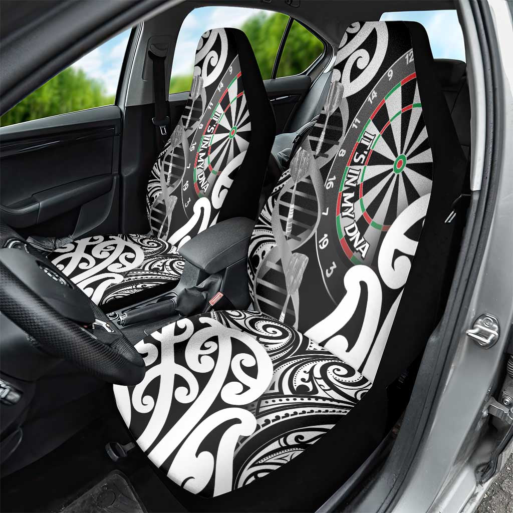 New Zealand Darts Car Seat Cover Aotearoa Maori Its In My DNA Black - Polynesian Pride