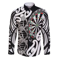 Personalised New Zealand Darts Family Matching Mermaid Dress and Hawaiian Shirt Aotearoa Maori Its In My DNA Black - Polynesian Pride