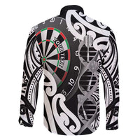 Personalised New Zealand Darts Family Matching Puletasi and Hawaiian Shirt Aotearoa Maori Its In My DNA Black - Polynesian Pride