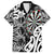 Personalised New Zealand Darts Family Matching Summer Maxi Dress and Hawaiian Shirt Aotearoa Maori Its In My DNA Black - Polynesian Pride
