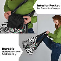 New Zealand Darts Grocery Bag Aotearoa Maori Its In My DNA Black - Polynesian Pride