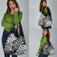 New Zealand Darts Grocery Bag Aotearoa Maori Its In My DNA Black - Polynesian Pride