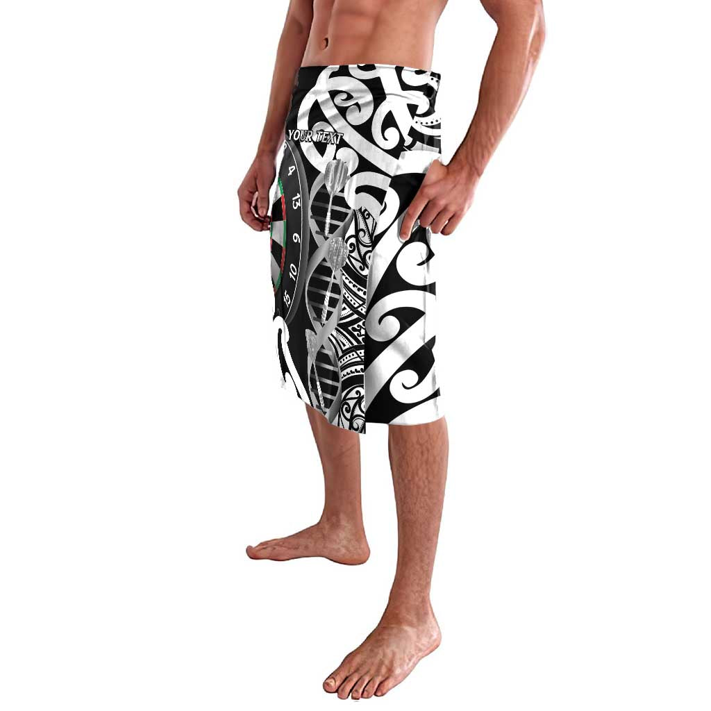 Personalised New Zealand Darts Lavalava Aotearoa Maori Its In My DNA Black - Polynesian Pride
