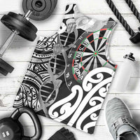 Personalised New Zealand Darts Men Tank Top Aotearoa Maori Its In My DNA Black - Polynesian Pride