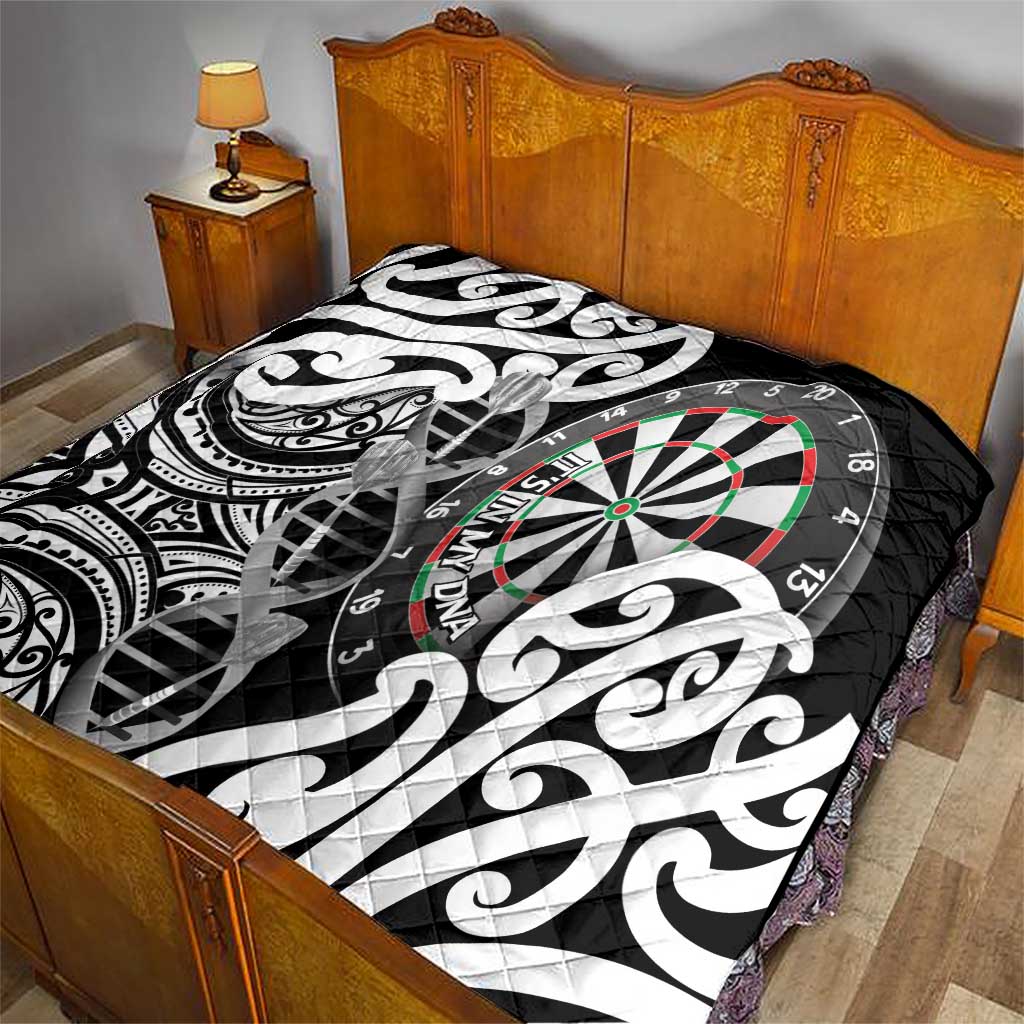 New Zealand Darts Quilt Aotearoa Maori Its In My DNA Black - Polynesian Pride