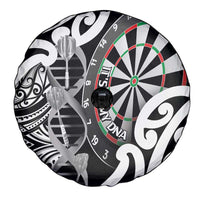 New Zealand Darts Spare Tire Cover Aotearoa Maori Its In My DNA Black - Polynesian Pride