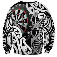 Personalised New Zealand Darts Sweatshirt Aotearoa Maori Its In My DNA Black - Polynesian Pride