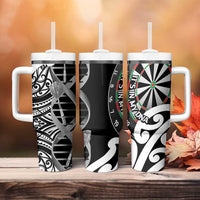 New Zealand Darts Tumbler With Handle Aotearoa Maori Its In My DNA Black - Polynesian Pride