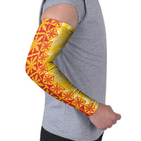Kahili Quilt Hawaii Arm Sleeves Tropical Flower Seamless Half Style