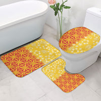 Kahili Quilt Hawaii Bathroom Set Tropical Flower Seamless Half Style