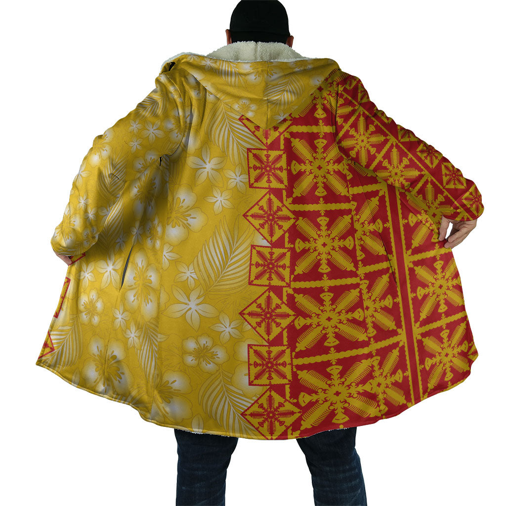 Kahili Quilt Hawaii Cloak Tropical Flower Seamless Half Style