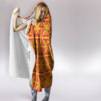 Kahili Quilt Hawaii Hooded Blanket Tropical Flower Seamless Half Style