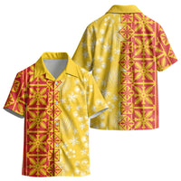 Kahili Quilt Hawaii Kid Hawaiian Shirt Tropical Flower Seamless Half Style LT14 - Polynesian Pride
