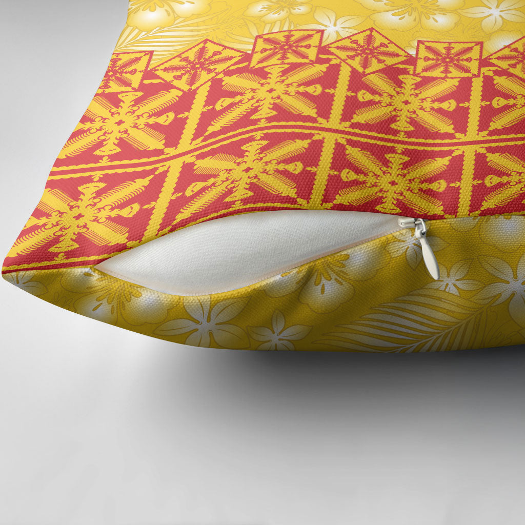 Kahili Quilt Hawaii Pillow Cover Tropical Flower Seamless Half Style