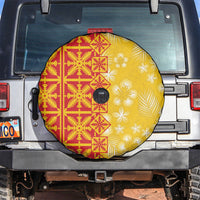 Kahili Quilt Hawaii Spare Tire Cover Tropical Flower Seamless Half Style