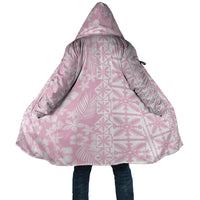 Pastel Pink Kahili Quilt Hawaii Cloak Tropical Flower Seamless Half Style