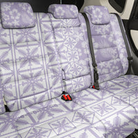 Pastel Purple Kahili Quilt Hawaii Back Car Seat Cover Tropical Flower Seamless Half Style