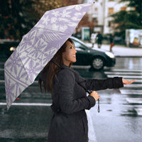Pastel Purple Kahili Quilt Hawaii Umbrella Tropical Flower Seamless Half Style