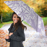 Pastel Purple Kahili Quilt Hawaii Umbrella Tropical Flower Seamless Half Style