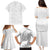 American Samoa White Sunday Family Matching Puletasi and Hawaiian Shirt Lotu Tamaiti Plumeria With Samoan Pattern
