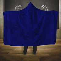 Blue Polynesia Hooded Blanket Polynesian Pattern Mix Plumeria LT14 - Polynesian Pride