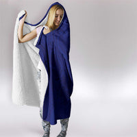 Blue Polynesia Hooded Blanket Polynesian Pattern Mix Plumeria LT14 - Polynesian Pride