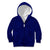 Blue Polynesia Kid Hoodie Polynesian Pattern Mix Plumeria
