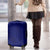Blue Polynesia Luggage Cover Polynesian Pattern Mix Plumeria