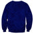 Blue Polynesia Sweatshirt Polynesian Pattern Mix Plumeria