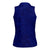 Blue Polynesia Women Sleeveless Polo Shirt Polynesian Pattern Mix Plumeria