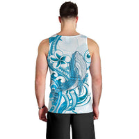 Blue Hawaii Humpback Whale Men Tank Top Polynesian Tribal Ocean Vibes
