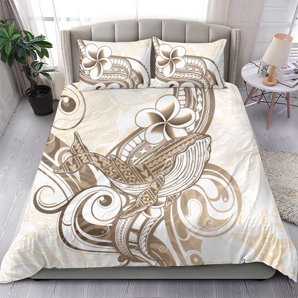 Brown Hawaii Humpback Whale Bedding Set Polynesian Tribal Ocean Vibes