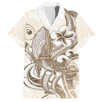 Brown Hawaii Humpback Whale Family Matching Summer Maxi Dress and Hawaiian Shirt Polynesian Tribal Ocean Vibes