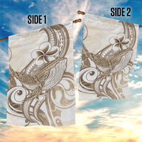 Brown Hawaii Humpback Whale Garden Flag Polynesian Tribal Ocean Vibes