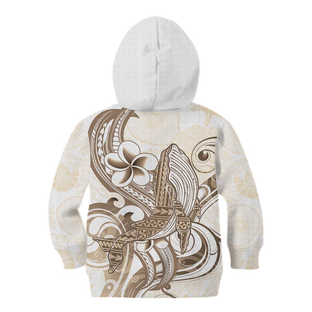 Brown Hawaii Humpback Whale Kid Hoodie Polynesian Tribal Ocean Vibes