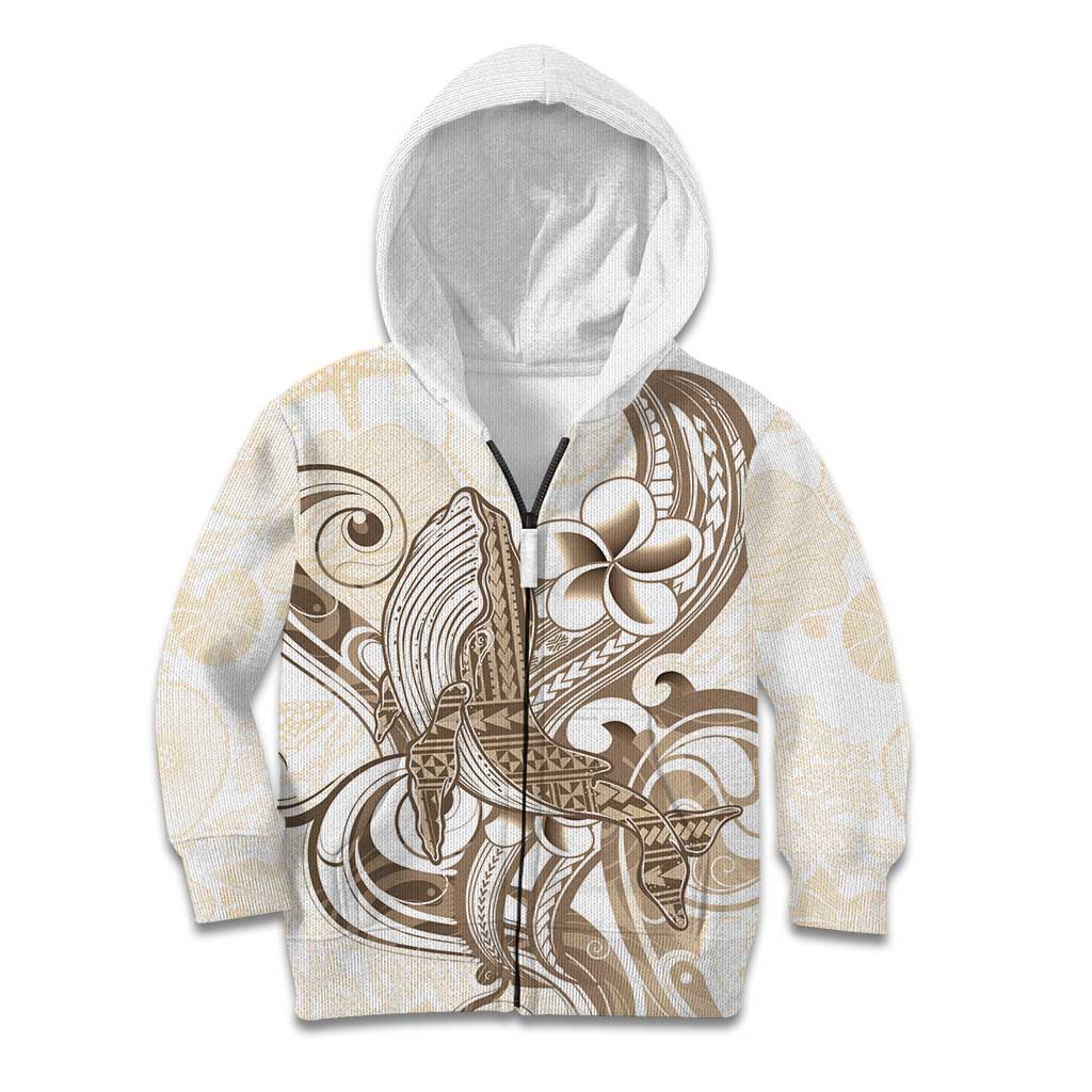 Brown Hawaii Humpback Whale Kid Hoodie Polynesian Tribal Ocean Vibes