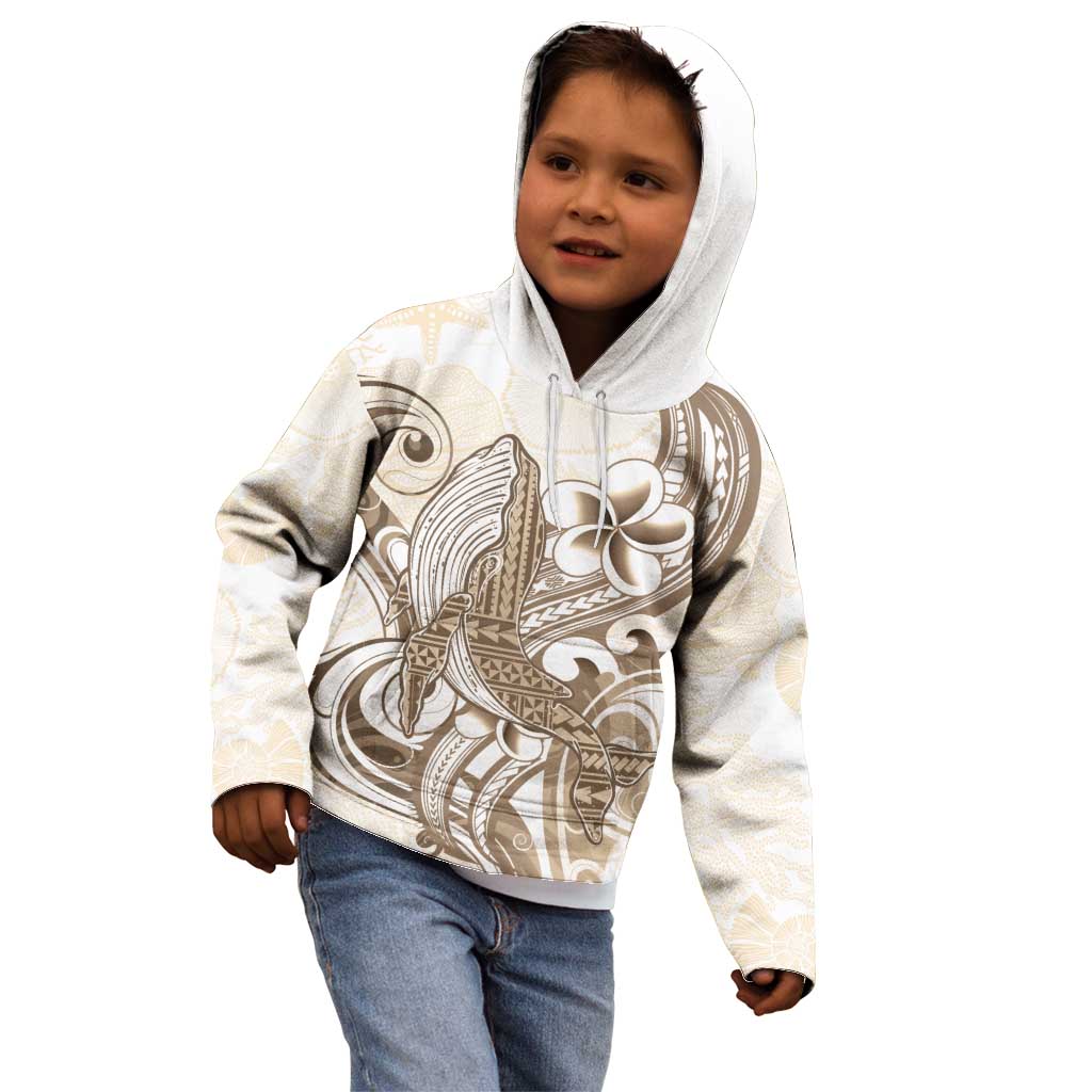 Brown Hawaii Humpback Whale Kid Hoodie Polynesian Tribal Ocean Vibes