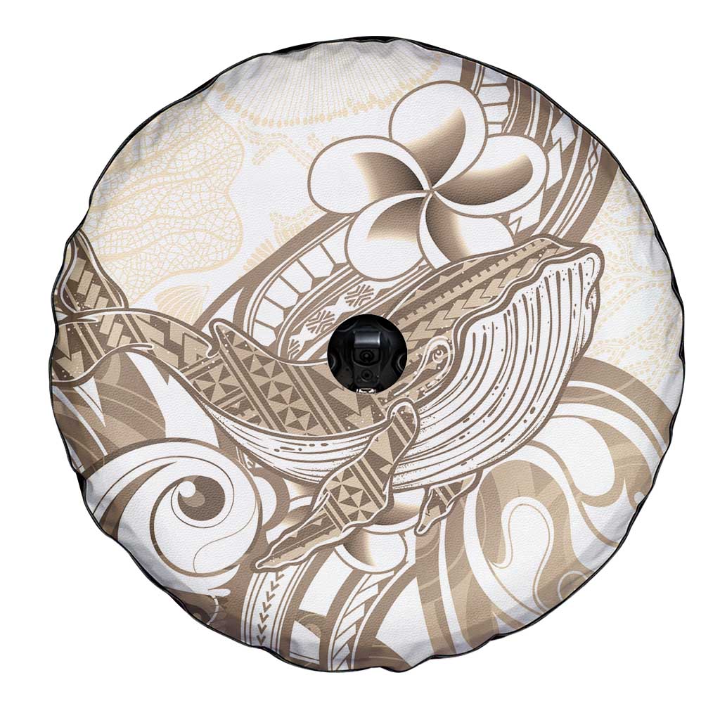 Brown Hawaii Humpback Whale Spare Tire Cover Polynesian Tribal Ocean Vibes