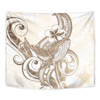 Brown Hawaii Humpback Whale Tapestry Polynesian Tribal Ocean Vibes