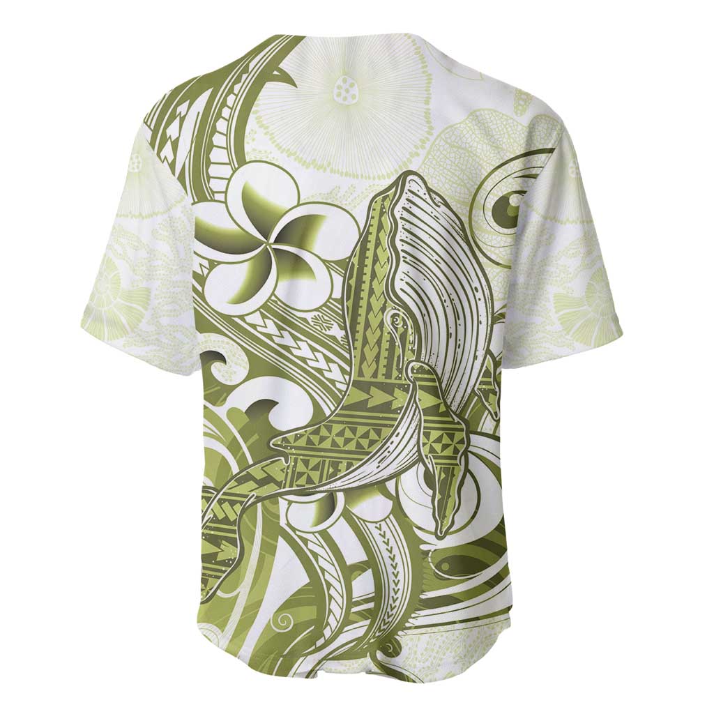 Lime Green Hawaii Baseball Jersey Humpback Whale Tattoo Polynesian Tribal Ocean Vibes LT14 - Polynesian Pride
