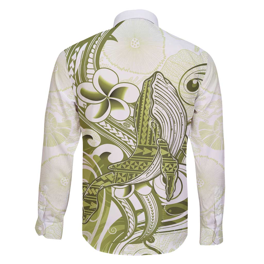 Lime Green Hawaii Family Matching Mermaid Dress and Hawaiian Shirt Humpback Whale Tattoo Polynesian Tribal Ocean Vibes