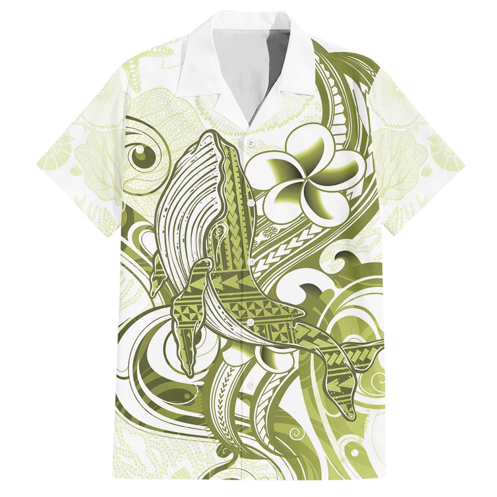 Lime Green Hawaii Hawaiian Shirt Humpback Whale Tattoo Polynesian Tribal Ocean Vibes