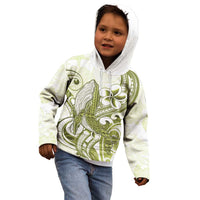 Lime Green Hawaii Kid Hoodie Humpback Whale Tattoo Polynesian Tribal Ocean Vibes