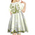 Lime Green Hawaii Kid Short Sleeve Dress Humpback Whale Tattoo Polynesian Tribal Ocean Vibes