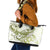Lime Green Hawaii Leather Tote Bag Humpback Whale Tattoo Polynesian Tribal Ocean Vibes