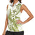 Lime Green Hawaii Women Sleeveless Polo Shirt Humpback Whale Tattoo Polynesian Tribal Ocean Vibes