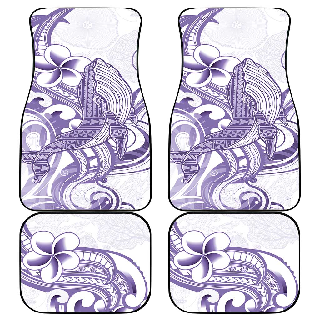 Purple Hawaii Car Mats Humpback Whale Tattoo Polynesian Tribal Ocean Vibes